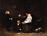 Eugene Carriere The Sick Child oil painting